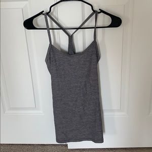 Power Y Tank Gray Heathered Slate